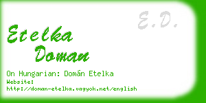 etelka doman business card